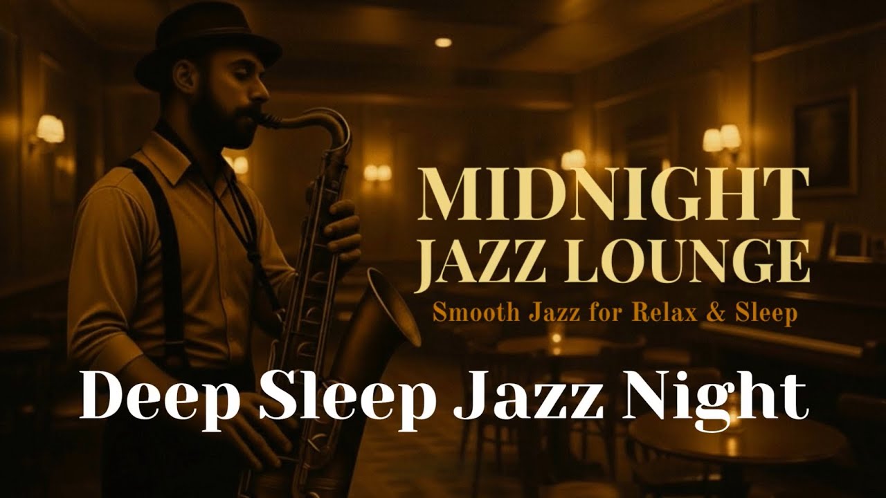 Deep Sleep Smooth Jazz with Soft Piano & Sax | Midnight Jazz Lounge