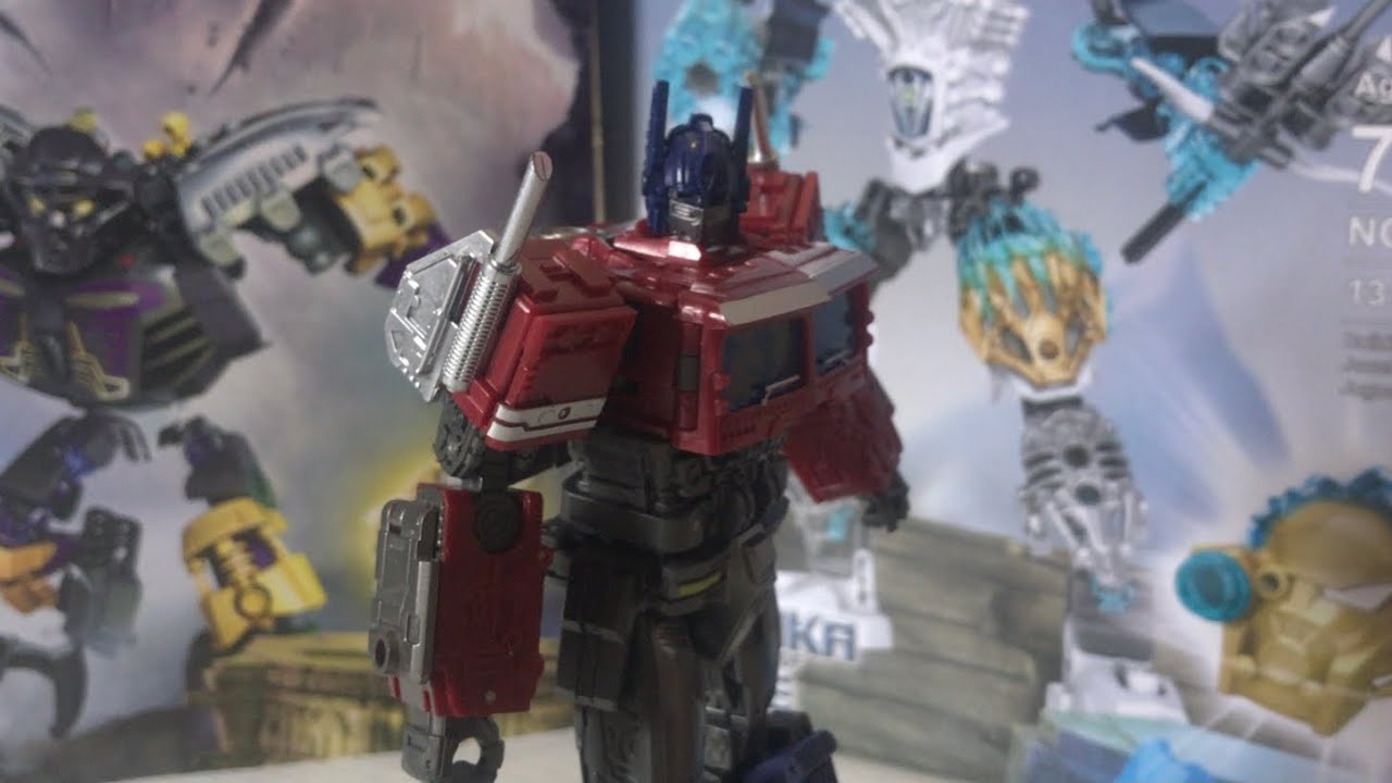 Stop-motion Transformers. Test 4. Optimus Prime and Fasttrack. 
