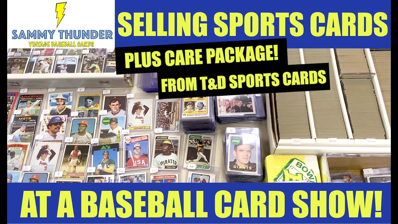 Selling Vintage Sports Cards at a Baseball Card Show!