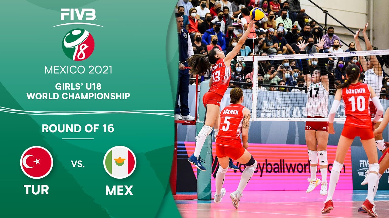 TUR vs. MEX - Round of 16 | Full Game | Girls U18 Volleyball World Champs 2021