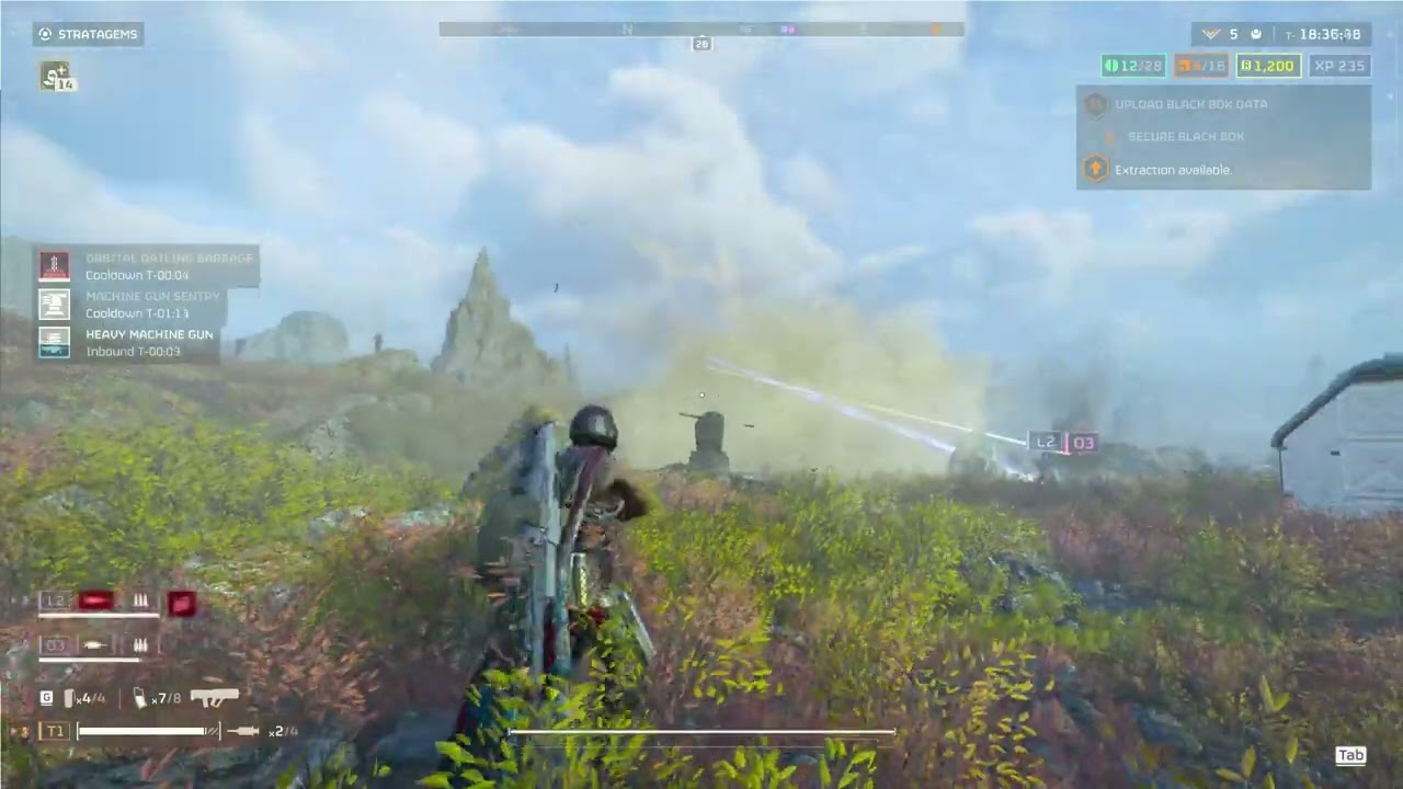 Helldivers 2 - Harvester direct hit with orbital precision strike