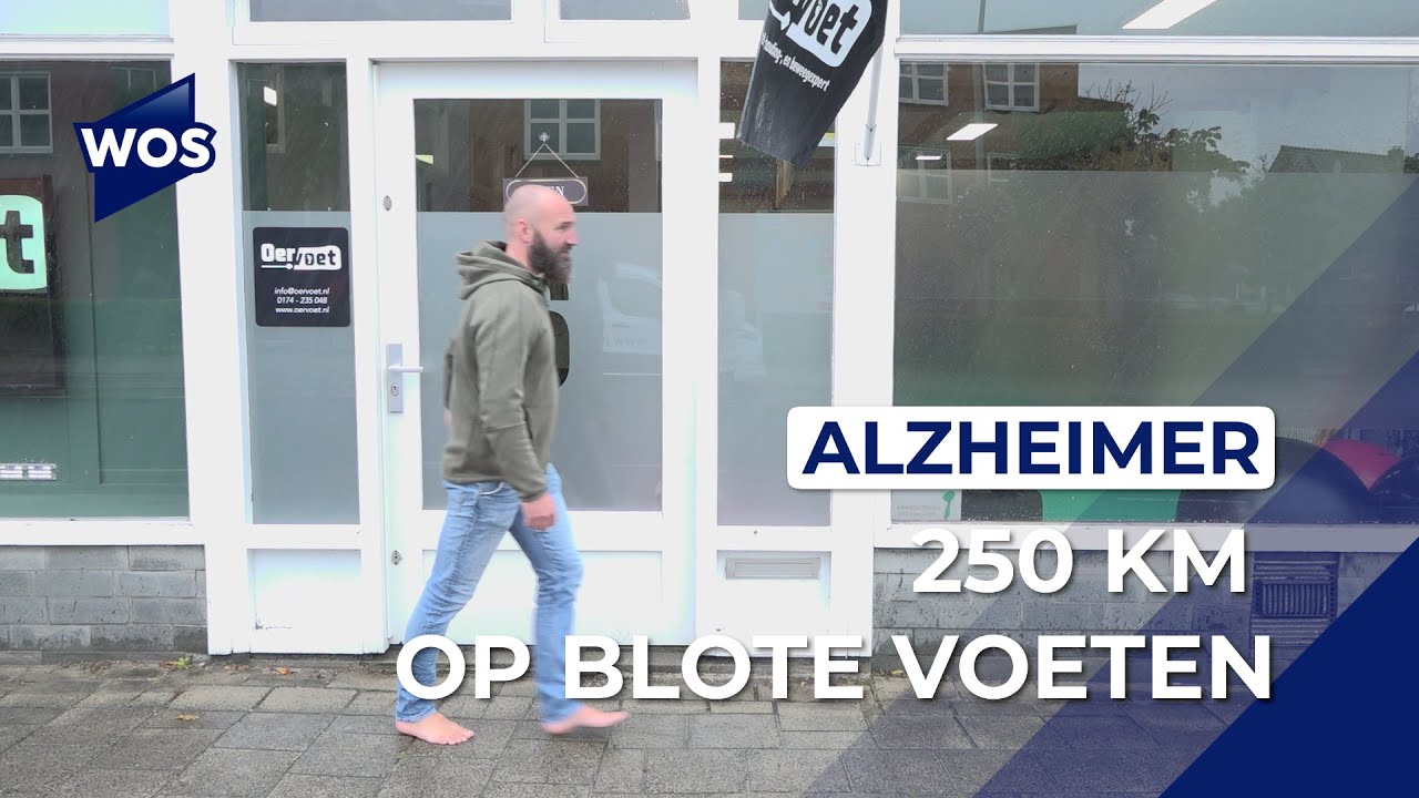 Jasper loopt 250 kilometer op blote voeten voor Alzheimer