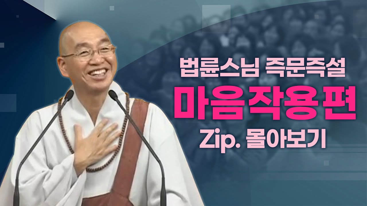 즉문즉설모음 마음작용편