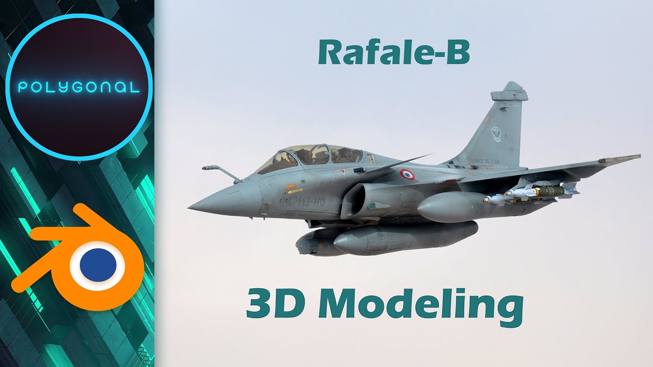 Rafale-B 3D Modeling in Blender Part1 (Fuselage)