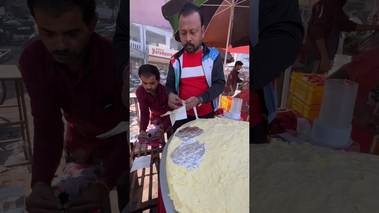 Fresh Malaiyo Cream Making In Lucknow | Indian Street Food