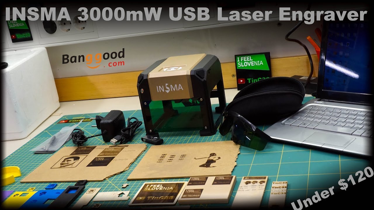 USB-лазерный гравер INSMA 3000 мВт по цене менее 80 долларов на banggood [распаковка/обзор/первый...