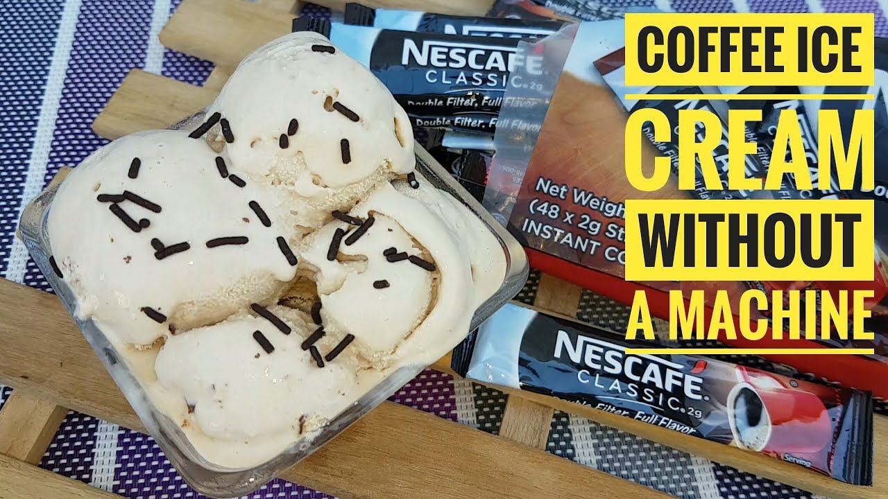 Ice Cream Without a Machine | Coffee Ice Cream (Homemade Ice Cream)