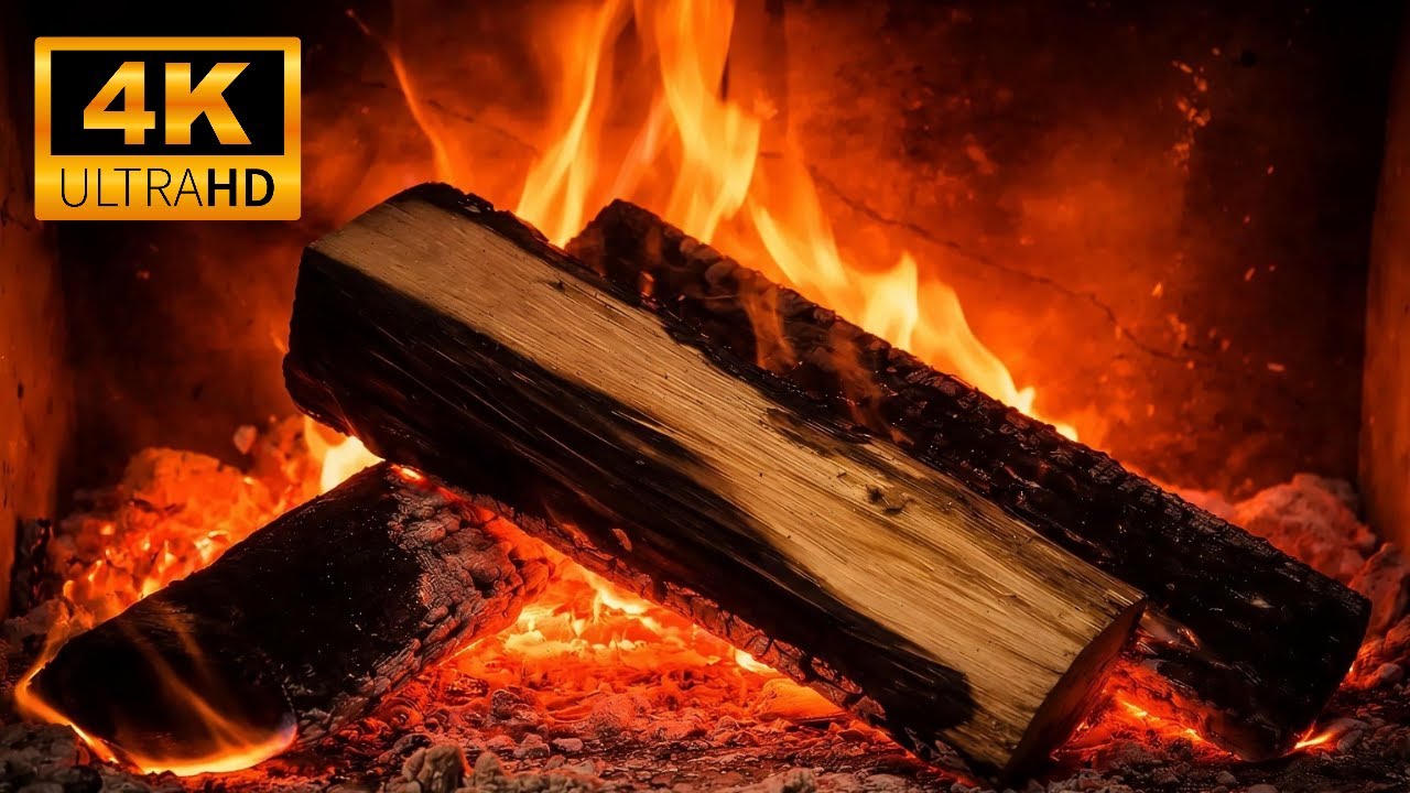 Fireplace in the Darkness 🔥 | A Cozy Woodfire Mood for Deep Relaxation