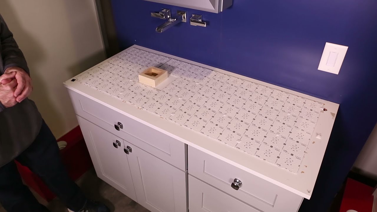 How to Backlight a Countertop with Snap Panels