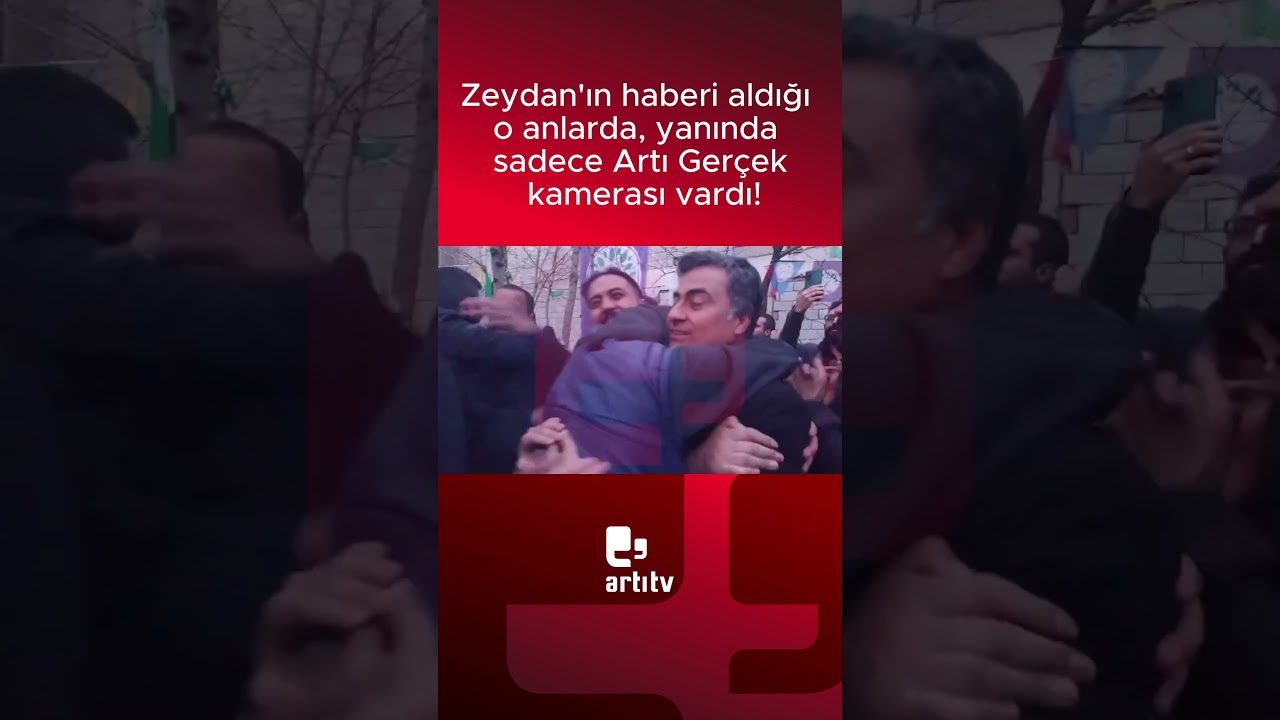 Abdullah Zeydan'ın haberi aldığı o anlarda, yanında sadece Artı Ger&ccedil;ek kamerası vardı!