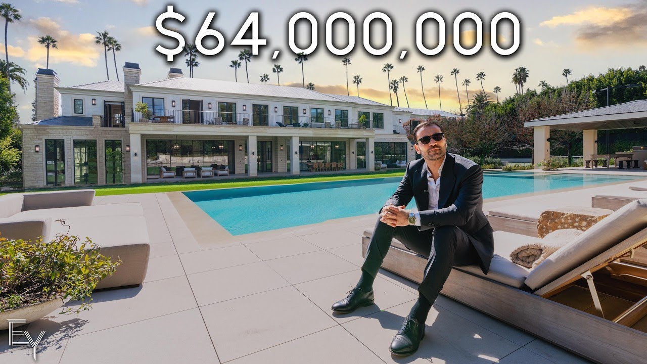 Ce que 64 000 000 $ vous offrent à BEVERLY HILLS | Visite de manoir