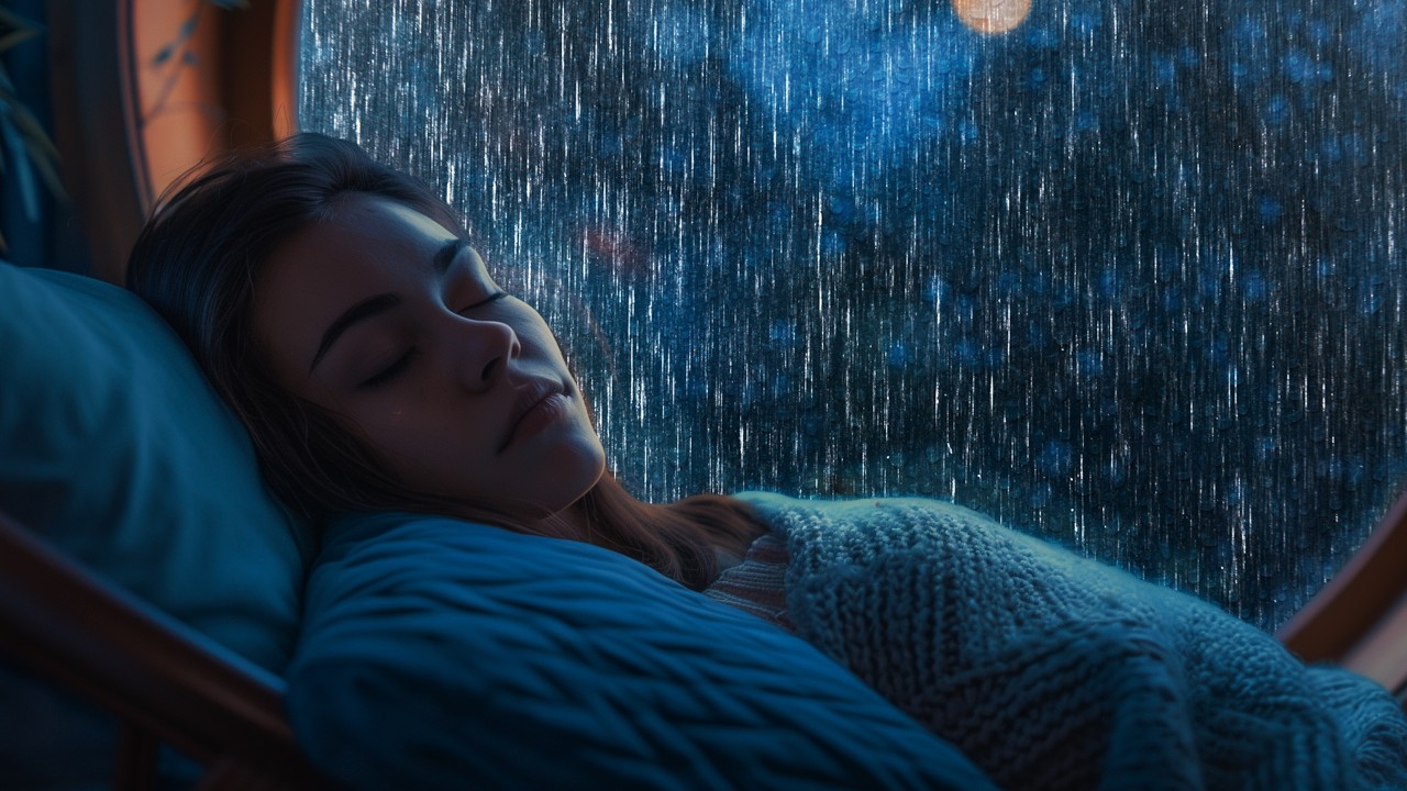 Ease Into Restful Sleep with Steady Rain by the Cabin Window - 10 hr Rain