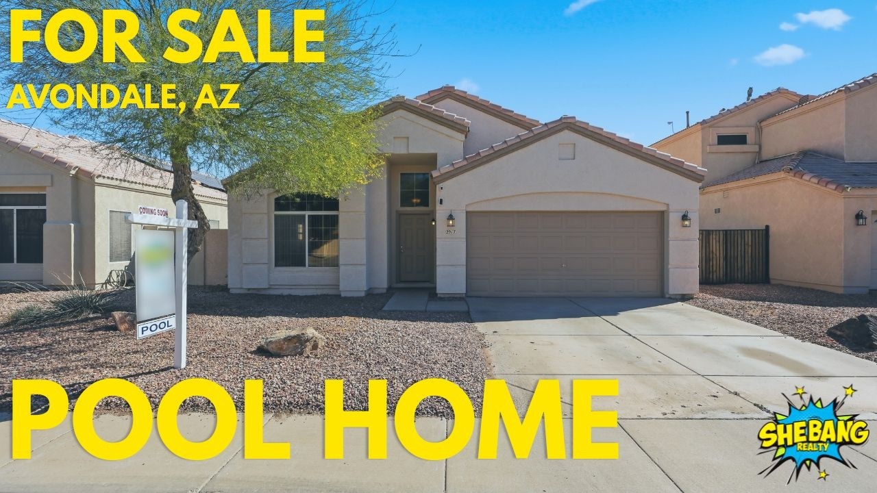 Avondale AZ Pool Home for Sale | Garden Lakes | 2917 N 107th Dr