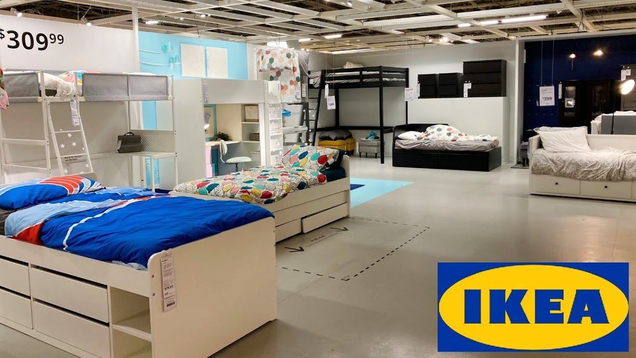 IKEA BEDS BED FRAMES LOFT BEDS DAYBEDS DRESSERS FURNITURE SHOP WITH ME SHOPPING STORE WALK THROUGH