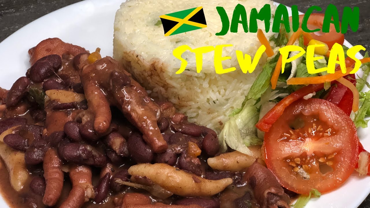How to make Jamaican stew peas with chicken foot (Cooking with Bling)
