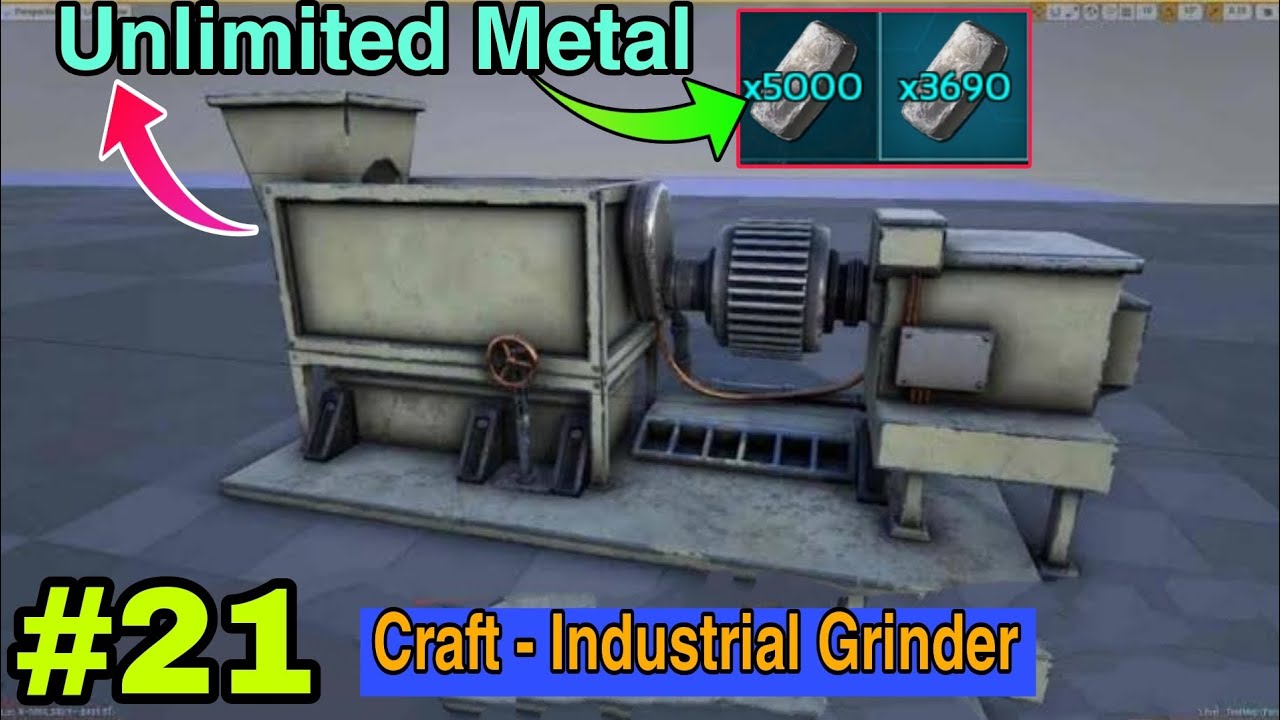 Unlimited Metal - Craft - Industrial Grinder ( Brutal ) Episode #21 Ark Mobile | Hero Gaming YT