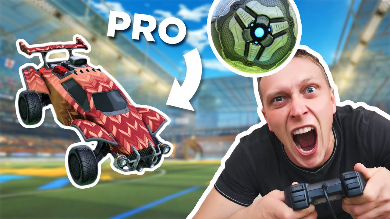 Обман токсичных игроков Rocket League и принуждение их к игре 1 на 1 с профессионалом (эпизод 2)