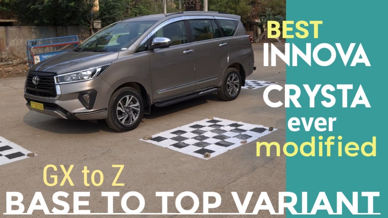 BEST INNOVA CRYSTA EVER MODIFIED || BASE TO TOP VARIANT || 360 CAMERA 