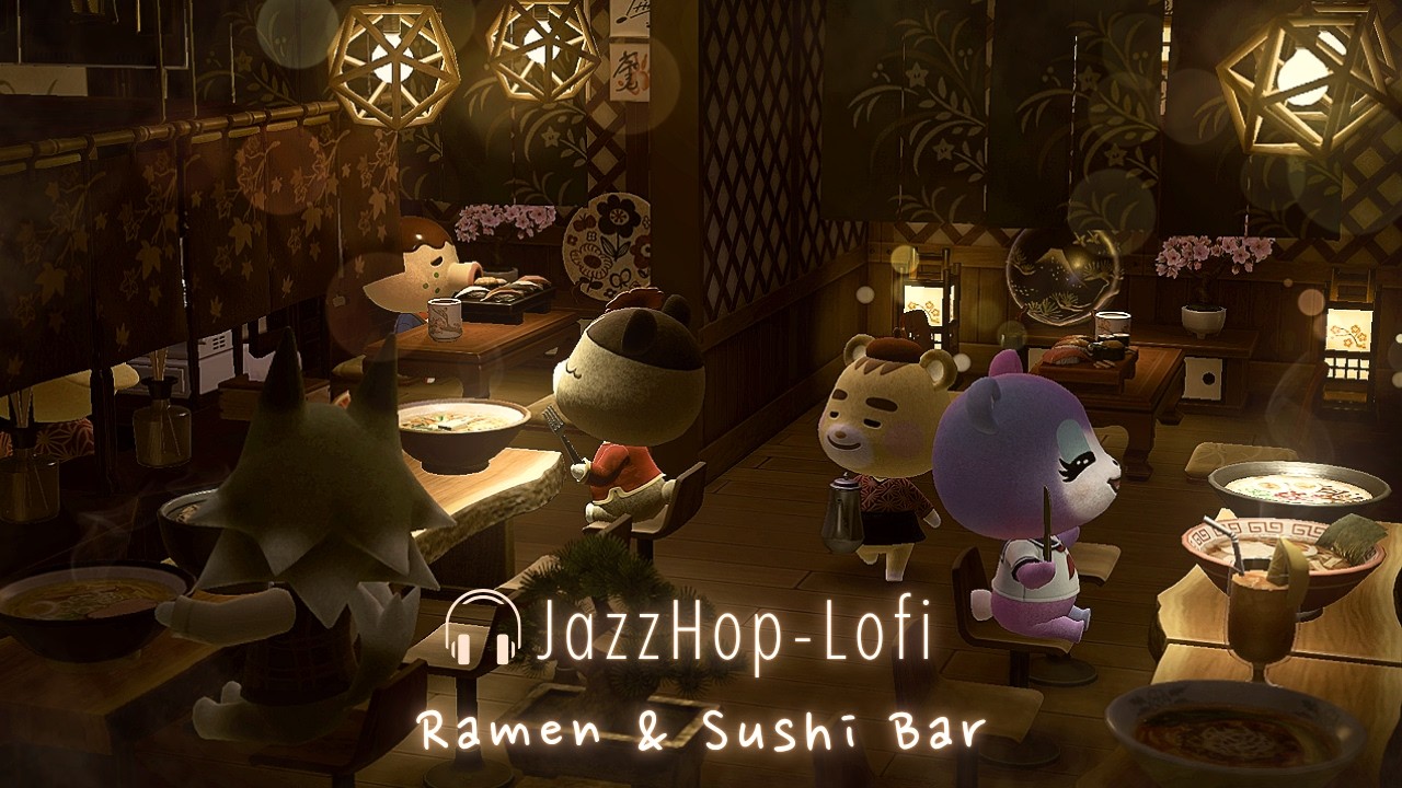 🎧Ramen & Sushi Bar • JazzHop | Chill-Lofi music & ambience🍜🍣