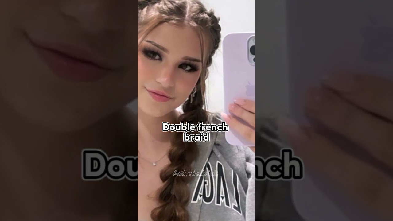 Cute hairstyles for School♡#asthetic blink