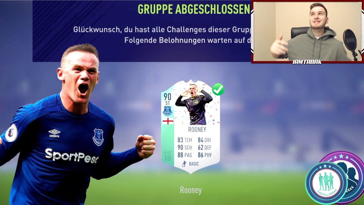 FIFA 18: ROONEY (90) FUT BIRTHDAY SBC COMPLETED FOR 20K + REVIEW🔥✅