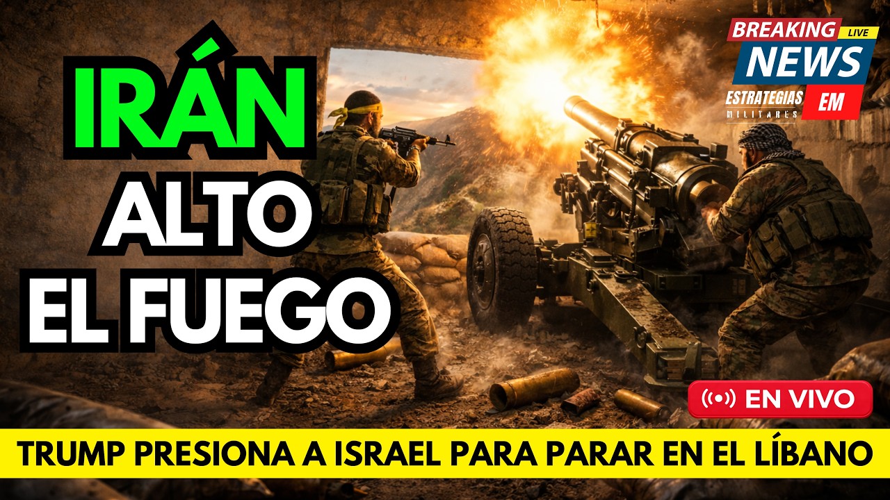 🚨 NOTICIAS IR&Aacute;N TRUMP PRESIONA A ISRAEL PARA UN ALTO EL FUEGO EN L&Iacute;BANO