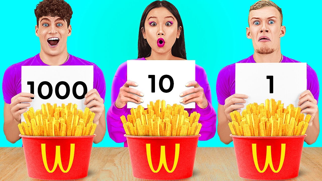 EXTREME 1000 LAYERS OF FOOD CHALLENGE||Funny Life Hacks And Tricks By 123GO!LIVE