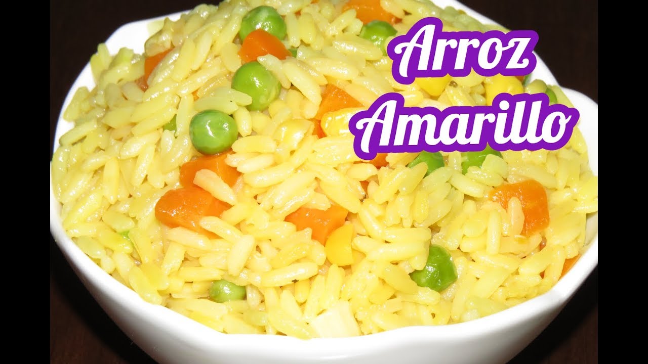 RECETA ARROZ AMARILLO CON VEGETALES