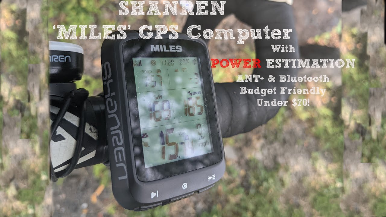 Велокомпьютер Shanren Miles GPS: бюджетный велокомпьютер с функцией оценки мощности.