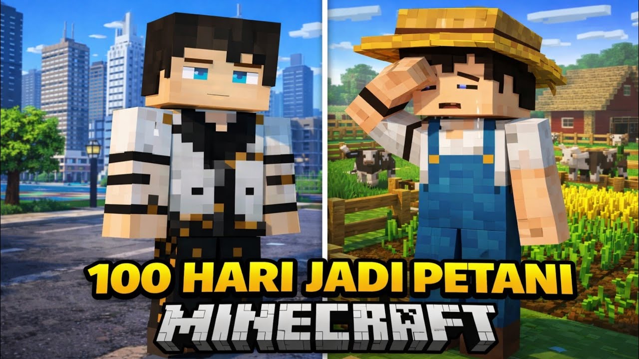 100 Hari Menjadi Petani Di Minecraft 