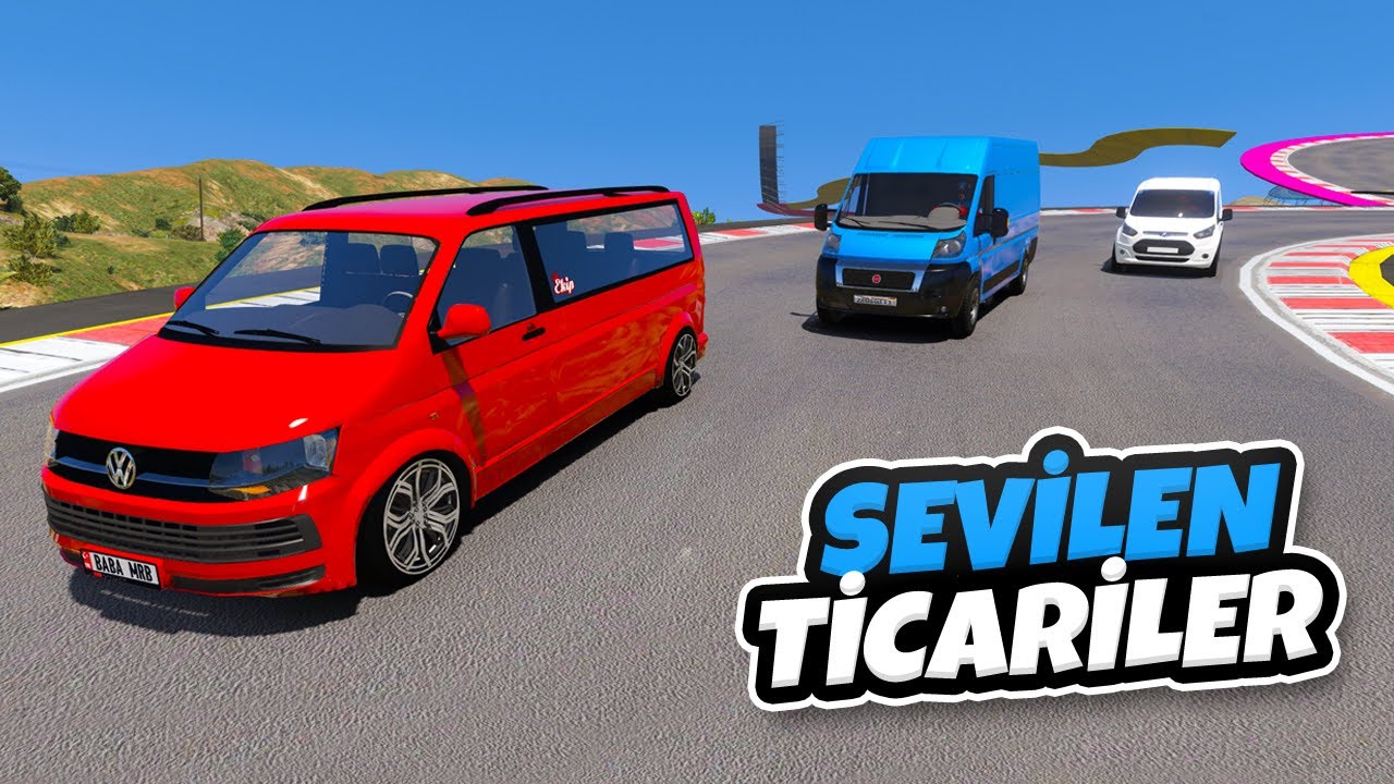 Sevilen Ticari Arabalar Viraj Parkuruna Gidiyor - GTA 5