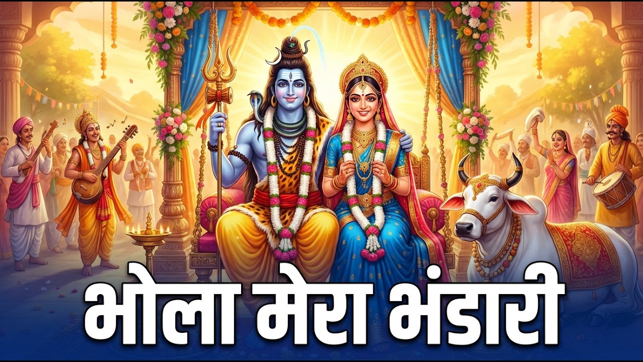 Shiva-Parvati Wedding Song | भोला मेरा भंडारी | Divine Baraat Celebration | Shiv-Parvati Bhajan