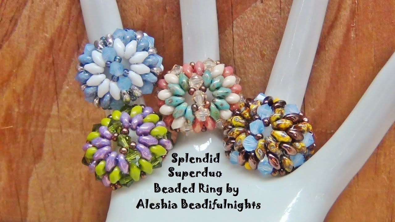 Splendid Superduo Beaded Ring Tutorial