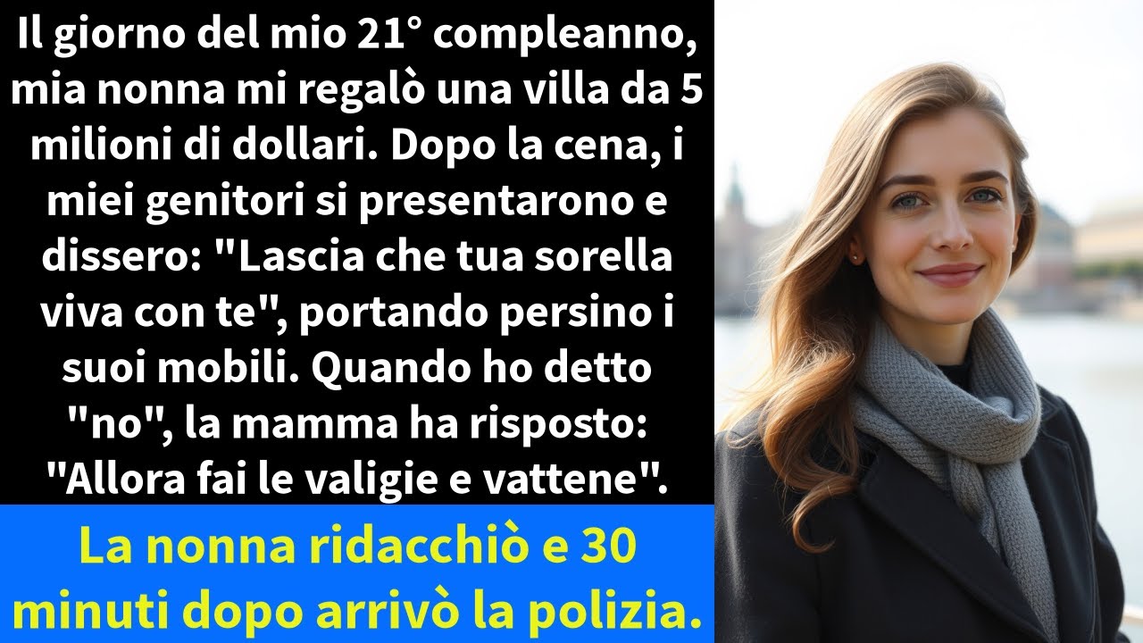 Il giorno del mio 21° compleanno, mia nonna mi regalò una villa da 5 milioni di dollari.