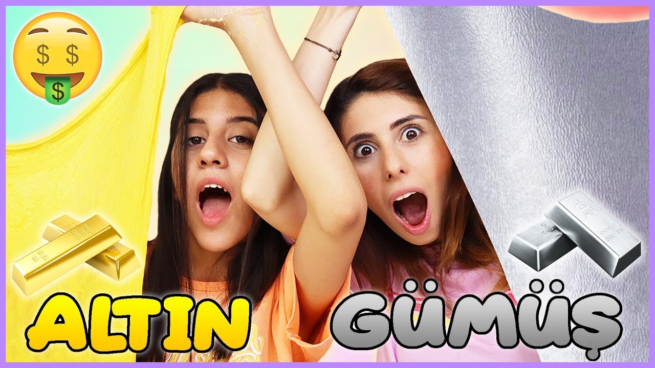 Balondan Ne Çıkarsa Slime Challenge Altın vs Gümüş Slaym Dila Kent
