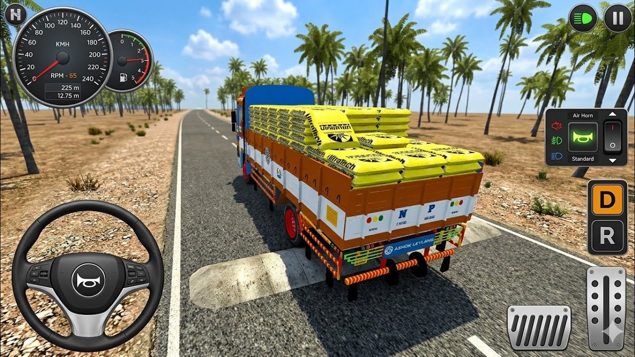 Tata 4×4 Load Truck Extreme Broken Speed Breaker Road Test 😱 | Bus Simulator Indonesia Gameplay 