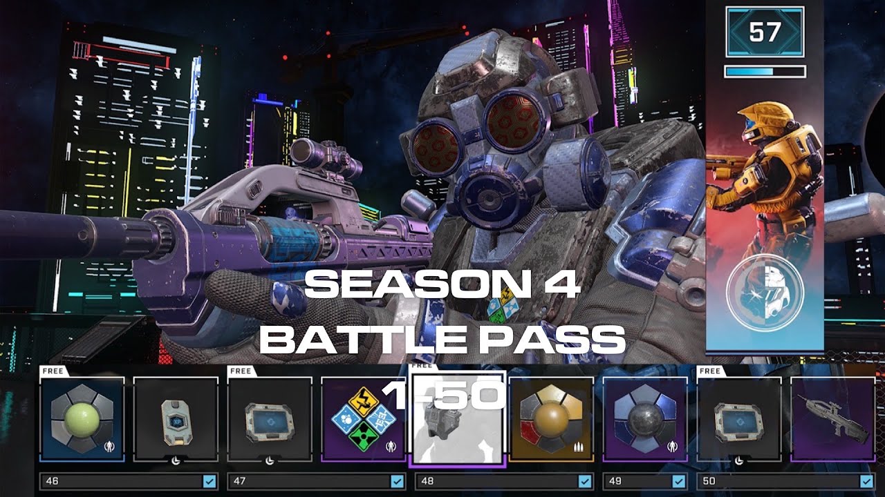 Season 4 battle pass tiers 1-50 in game showcase! - Halo infinite Infection