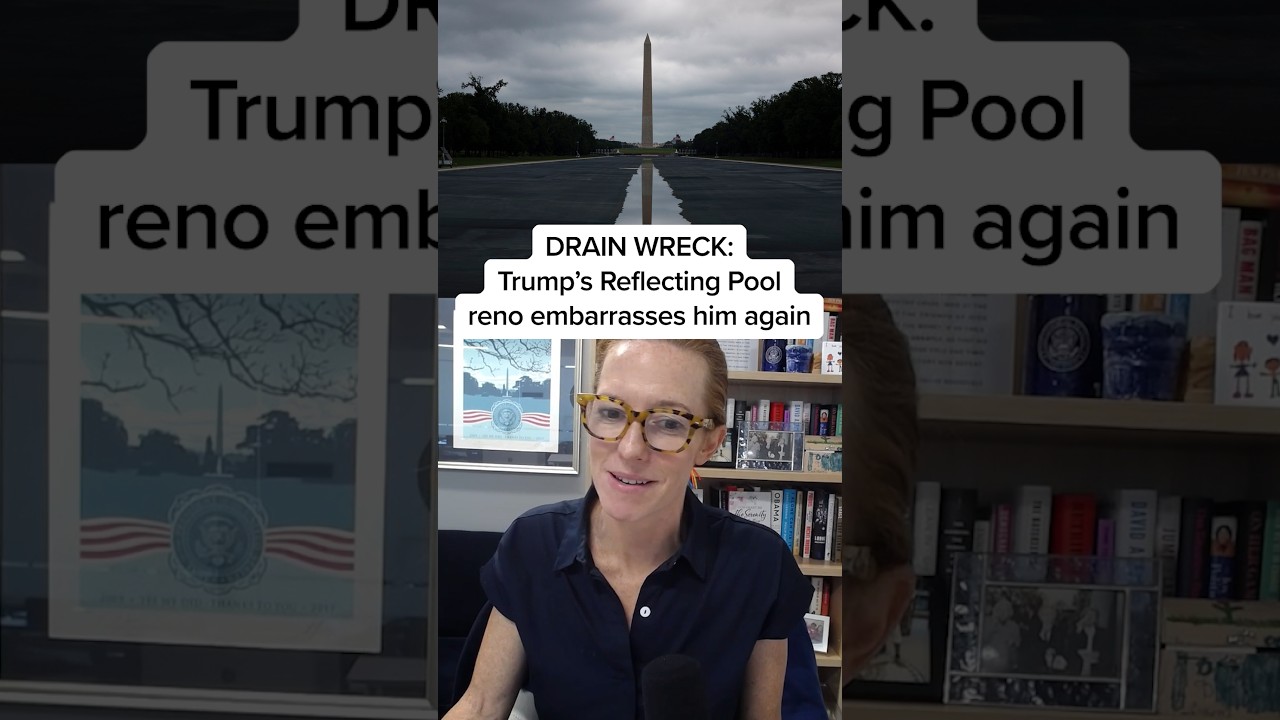 DRAIN WRECK: Trump&rsquo;s Reflecting Pool reno embarrasses him again