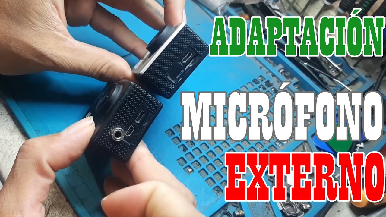 COMO ADAPTAR MICROFONO EXTERNO A CAMARA DEPORTIVA EKEN📷TUTORIAL#12