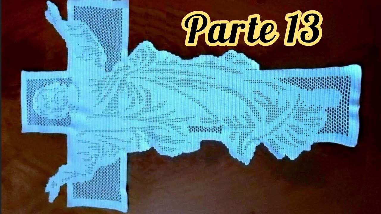 HERMOSO CAMINO DE MESA DE JESÚS MISERICORDIOSO. 13va PARTE. FILET CROCHET.