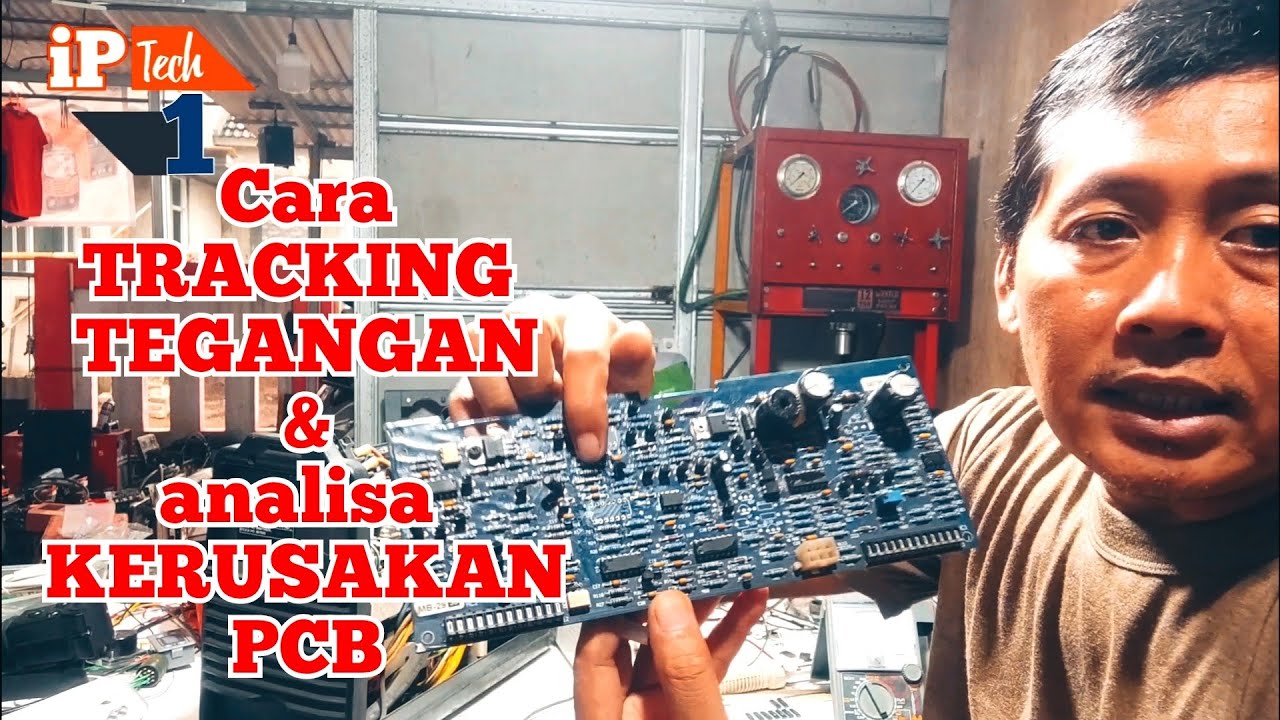 Belajar analisa kerusakan di PCB secara langsung...! bagaimana cara tracking Tegangan di PCB.