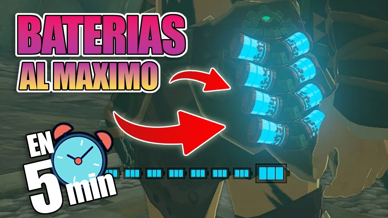 Consigue TODAS LAS BATERIAS al inicio del juego