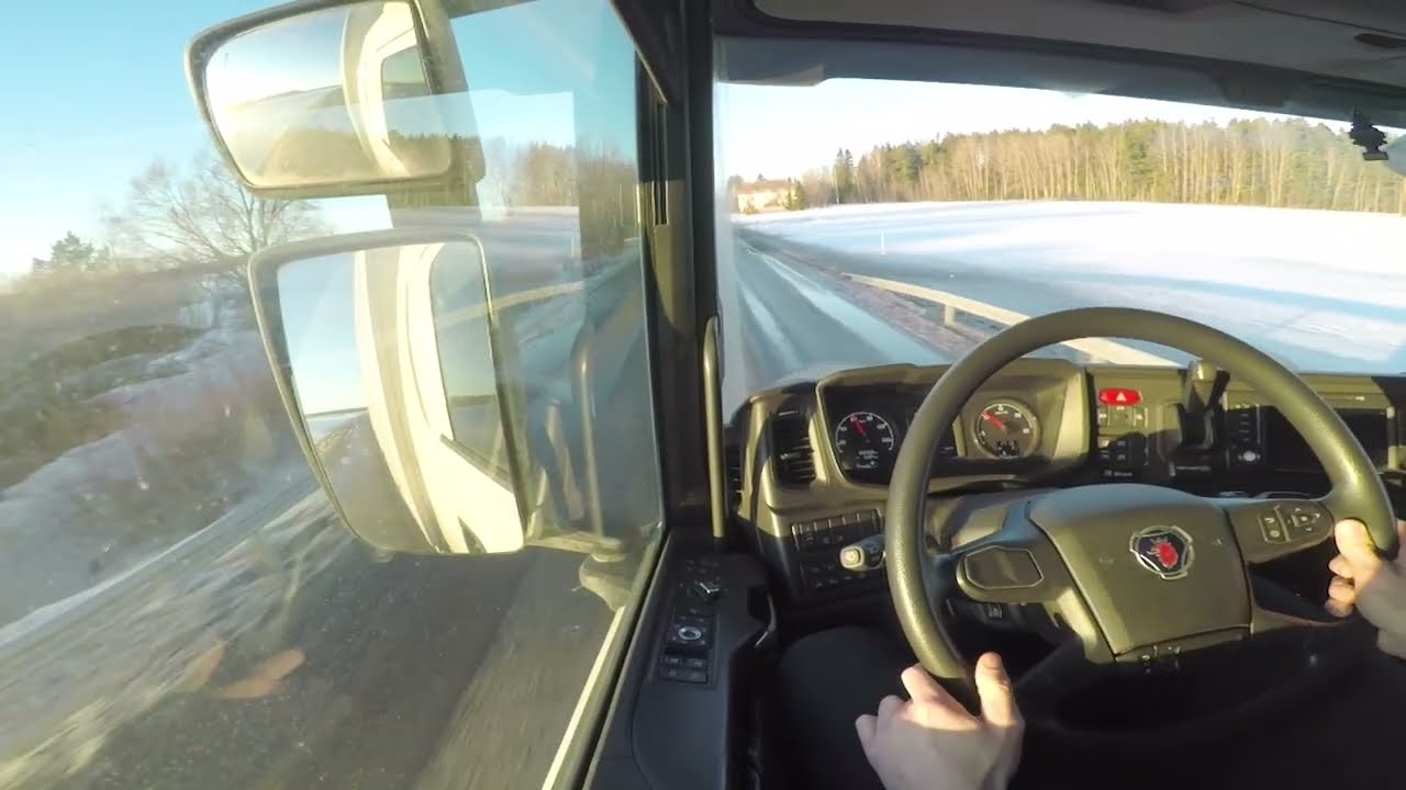 Scania G450 with trailer - 50 ton truck and trailer POV Driving