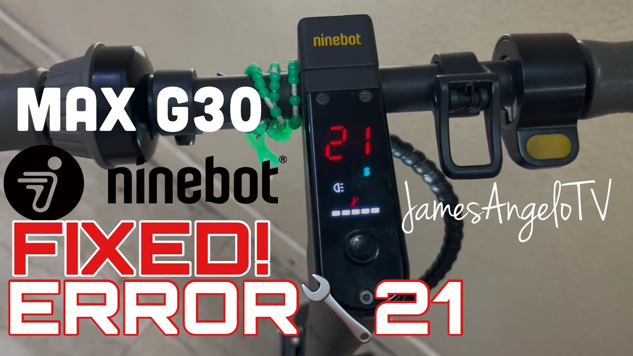 How to Easy Fix Error 21 | Ninebot Max G30 | James Angelo TV | Vlog 193