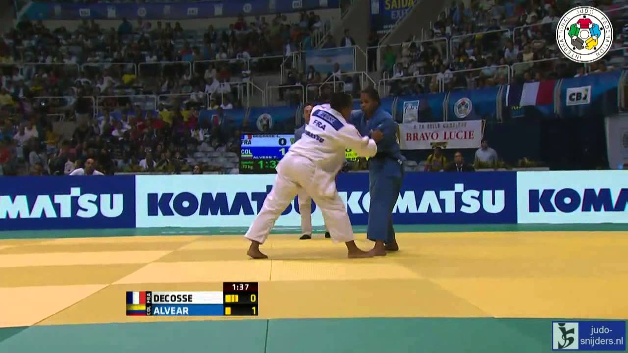 Judo 2013 World Championships: Decosse (FRA) - Alvear (COL) [-70kg] QF