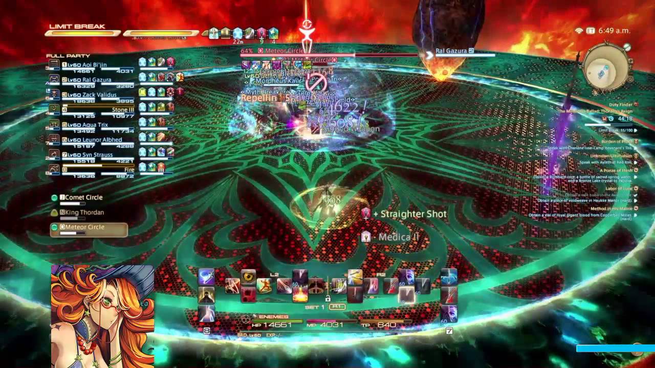 FFXIV King Thordan Extreme fight - Bard PoV