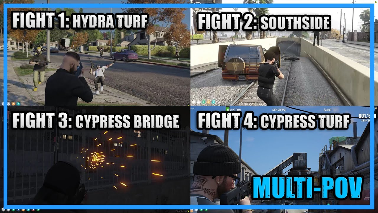 Cypress VS Hydra War - 4 Fights RECAP | Nopixel GTARP