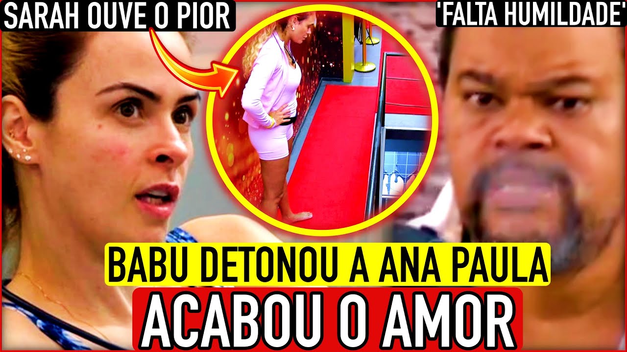 🚨💥MADRUGADA CAÓTICA! BABU SURTA COM ANA PAULA; SARAH DESCOBRE ARMAÇÃO E PLANEJA VINGANÇA; INDICAÇÃO+
