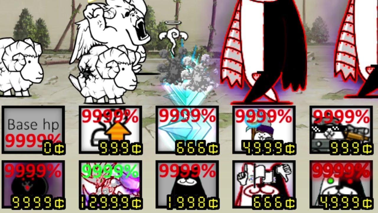 the battle cats but i use enemies (9999% unit)