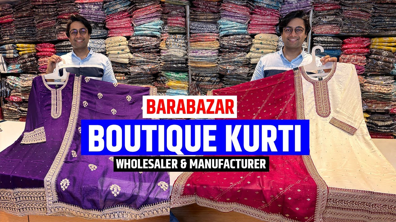 Biggest Kurti, Gown, Three Piece Manufacturer and Wholesaler in Barabazar, Kolkata II Anup Fabrics